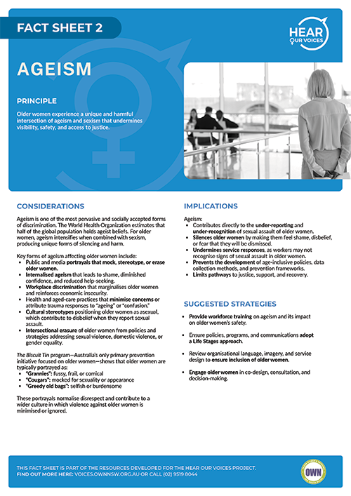 cover of Fact Sheet 2 - Ageism